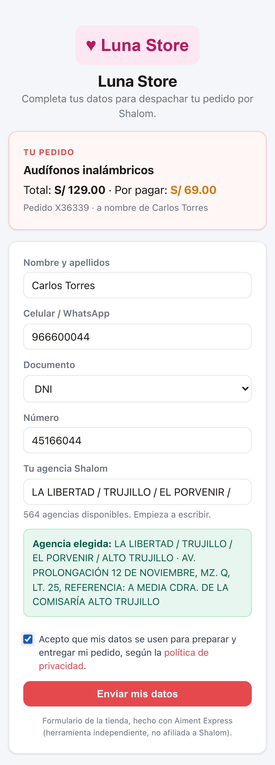 Lo que ve tu cliente